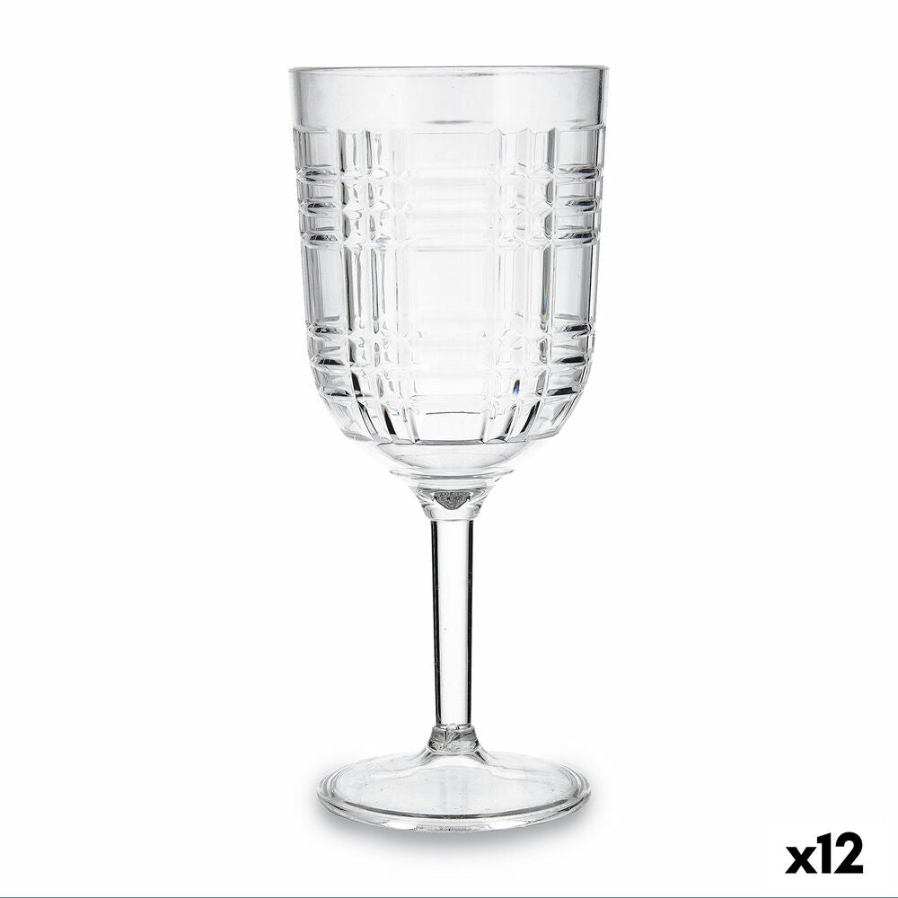 Wein Glas "Quid Viba Transparent Plastic 420 ml" (12 Stück)