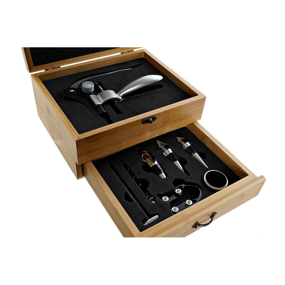 Wein Set aus Bambus & Edelstahl