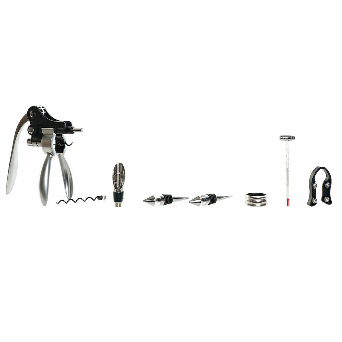 Wein Set aus Bambus & Edelstahl