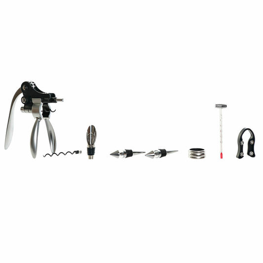 Wein Set aus Bambus & Edelstahl