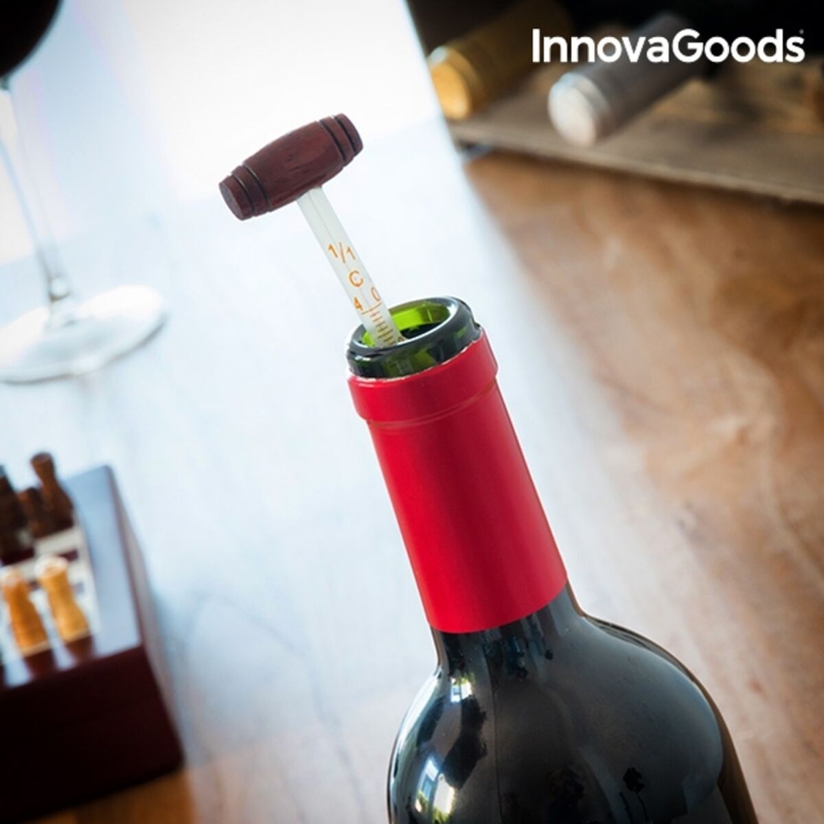 Wein Set mit Schachfiguren von InnovaGoods – 37-teilig
