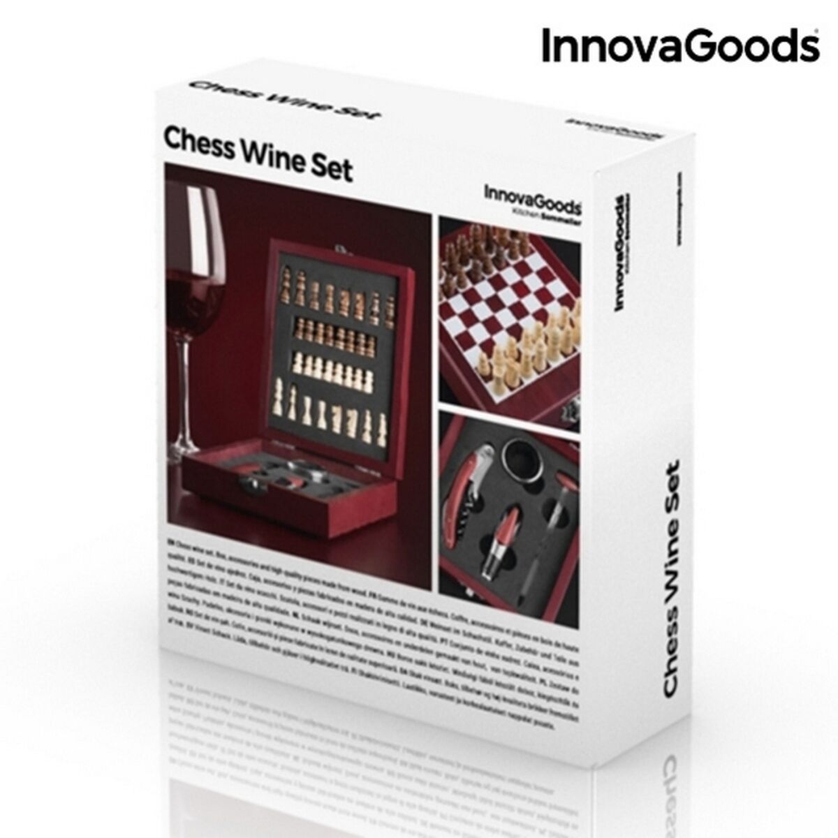 Wein Set mit Schachfiguren von InnovaGoods – 37-teilig