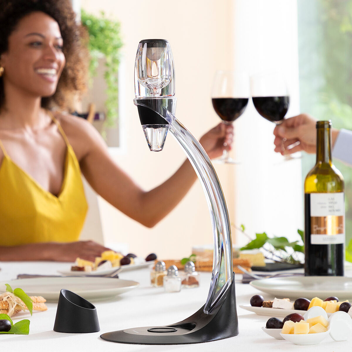 Professioneller Weinaerator mit Turmständer